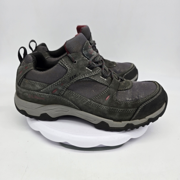 LL Bean Shoe Men's 10 Wide Model 4 Waterproof Trail Hiking Sneakers Grey - Picture 2 of 10